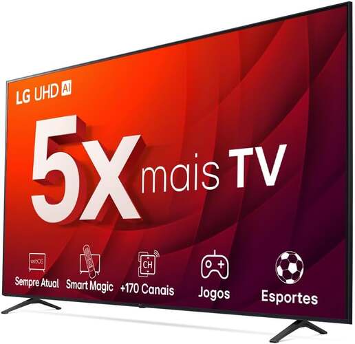 Smart TV 50 LG 4K Uhd Thinq AI 50UR8750PSA Transversal Smart TV 50 LG 4K Uhd Thinq AI 50UR8750PSA